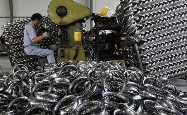 중국 저장성 항저우의 한 공장