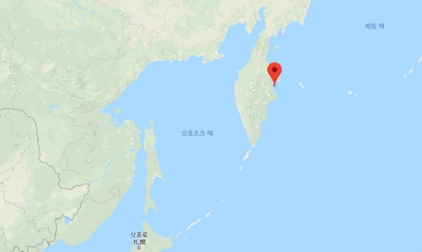 지진 발생한 러시아 캄차카주 동쪽 해안 (사진=구글 지도)