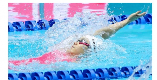 광주 광산구 남부대학교 시립국제수영장에서 열린 2019 광주세계수영선수권대회 여자 개인혼영 200m 결승에서 김서영은 2분10초12를 기록하며 6위에 머물렀다고 지난 22일 밝혔다. (사진-연합뉴스)
