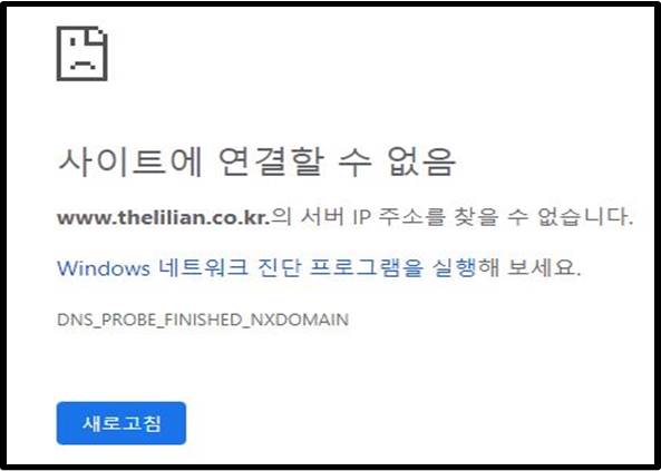 릴리안 홈페이지가 지난달 30일을기준으로 폐쇄됐다.(사진-릴리안 홈페이지 캡처)