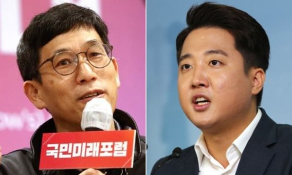 진중권 전 동양대 교수(왼쪽)과 국민의힘 이준석 전 최고위원.(사진-연합뉴스)